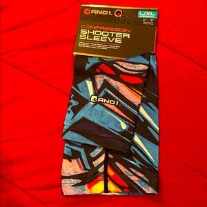 AND1 L/XL - Adult Unisex - Blue and Black Graffiti Compression Sleeve